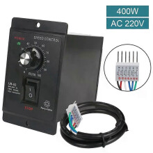Controlador de velocidad de motor de CA de 400 W y 220 V CA, unidad de control del regulador de velocidad