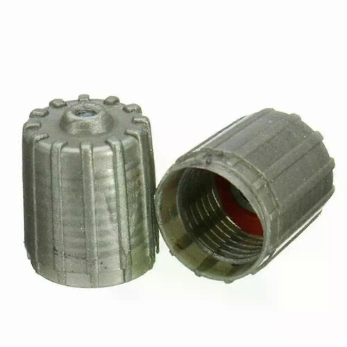 Främre Bak Vänster Ventil Spindellock TPMS Däckskydd Grå delar Plastbytesdäck Fordon 100 st Tillbehör 2