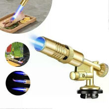 Gasbrenner-Schweißbrenner, Gold/Kupfer, tragbarer Schweißgasbrenner, Hochtemperatur-Flammen-Gasbrenner