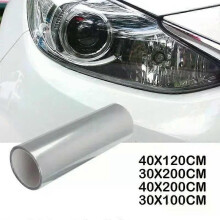 Glans Transparent Ljus PVC Film 30X200cm Strålkastare Bakljus Wrap Cover Film Folie Sticker Cover Bil