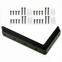 Heavy Duty Gusseisen L-förmige Wand montiert Regal Klammern Unterstützung Dekor Hause 4X