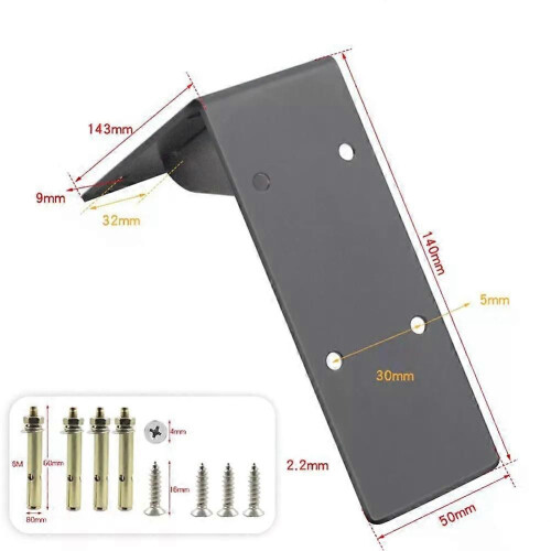 Heavy Duty Metal Bracket For Decorative Home/office Shelves Triangle Folding Angle Bracket Table Welded 2
