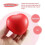 Herz-Stressabbauball Rot 4