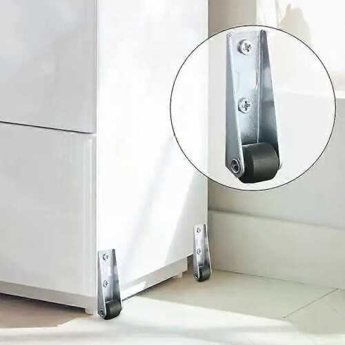 Heavy Duty Wheels Long Bracket Directional Wheel Side Mount Casters Smooth & Quiet Rolling Casters For 2