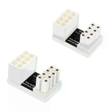 Grafische kaart PCI-E 8-pins draai 180 graden connector stroomadapterkaart