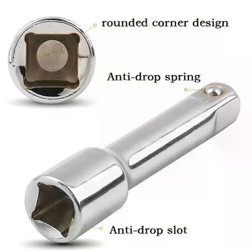 High carbon Steel Wear resistant 3/8 Extension Drill Bits Bar Bit Set Unique Design Ratchet Socket Extender 2