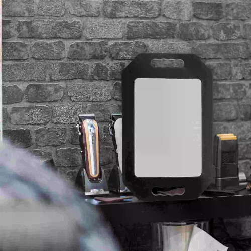High Definition Handheld Rearview Mirror Large Size Beauty Mirror With Handle Durable Foam Material 1