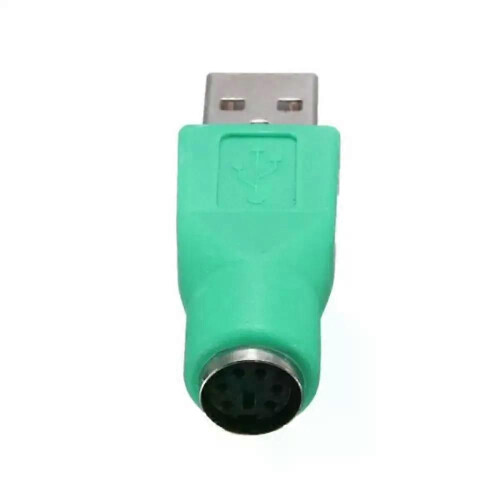 Adattatore convertitore USB maschio-femmina per tastiera e mouse per computer PC verde 1