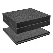 Grid Foam Cube-Foam 2 delar 300x300x50mm/2 delar 300x300x10mm Verktygslåda Kamerafodral Foamfodral Insats
