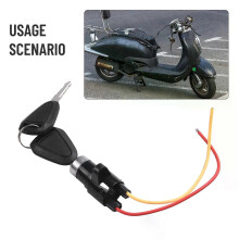 Contactsleutel Ebike schakelaar 2 draadpositie voor vervangend elektrisch fiets scooter driewieler slot