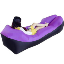 Aufblasbares Sofa, Liegesofa, tragbar, für den Außenbereich, Garten, für drinnen und draußen (220 x