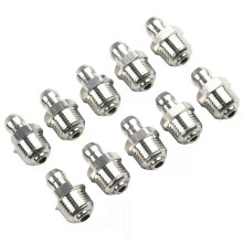 Industriële roestvrijstalen vetnippel M10 x 1 mm draad 10 stuks Geschikt voor diverse mechanische toepassingen