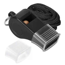 Högkvalitativ Black Whistle Domarspel Halter Whistle Utomhus Resevandring Whistle Lämplig för basket