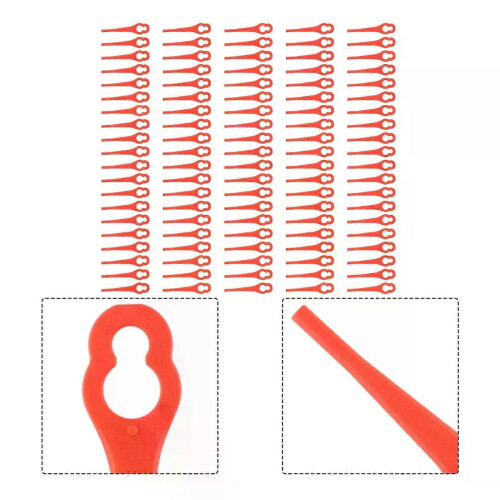 High Quality Plastic Blade Grass Trimmer 100PCS/Pack 2002706 Accessories FE220 For Ferrex Aldi FAR 20-1 1