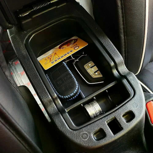 Interior Armrest Storage Box Holder Container Glove Organizer for Jeep Compass Car Accessory ABS Black 1