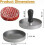 Pressa per hamburger, stampo per hamburger, pressa per hamburger, stampo per hamburger con 100 polpette 2