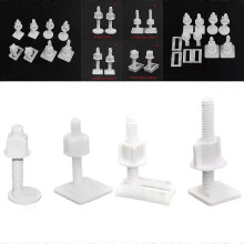 Pernos de reparación de bisagras, accesorios de baño, tornillos, arandelas, juego de tapa de inodoro
