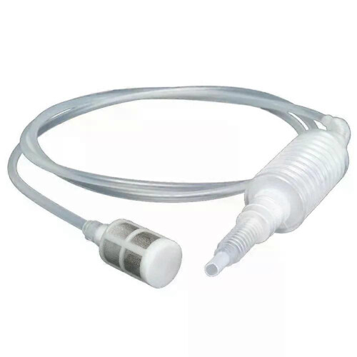 Home Brewing Siphon Pipe Manual Water Changer Lifter Suction Device With Hand Pump & Filter Beer Making 1