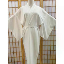 Kimono traditionnel japonais Juban pour femme, Yukata blanc, doublure inférieure avec ceinture, kimono