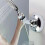 Support de douche à main en alliage de zinc, montage mural, angle réglable, accessoires de salle de 4