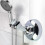 Support de douche à main en alliage de zinc, montage mural, angle réglable, accessoires de salle de 5