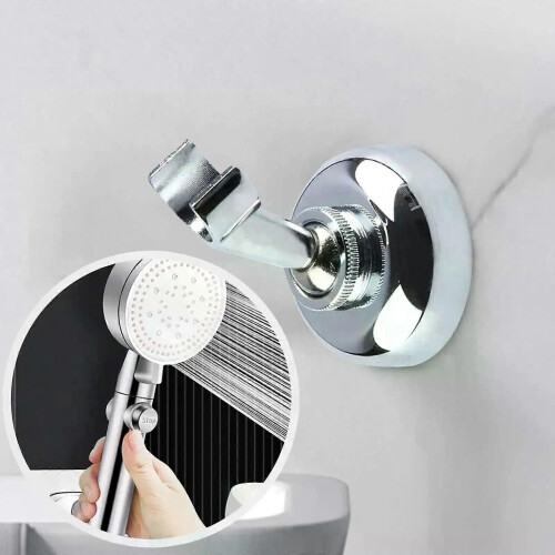 Support de douche à main en alliage de zinc, montage mural, angle réglable, accessoires de salle de 2