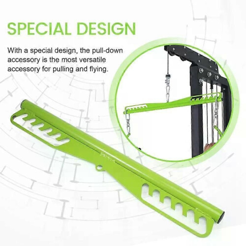 Home Gym Fitness Spreader Bar Multi-Grip Brede Lat Pull Down Bar Lat Pulldown Attachments Lange Bar 2