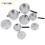 HOT 4Pcs 1:12 Mini Metal Pots And Pans Mini Simulation Kitchen Decoration Miniature Silver Soup Pan 1