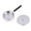 HOT 4Pcs 1:12 Mini Metal Pots And Pans Mini Simulation Kitchen Decoration Miniature Silver Soup Pan 3