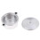 HOT 4Pcs 1:12 Mini Metal Pots And Pans Mini Simulation Kitchen Decoration Miniature Silver Soup Pan 2