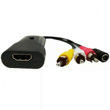 HDMI naar RCA AV 1080P HD HDMI naar 3RCA CVBs Composite Video Audio Converter Adapter Ondersteunt PAL/NTSC