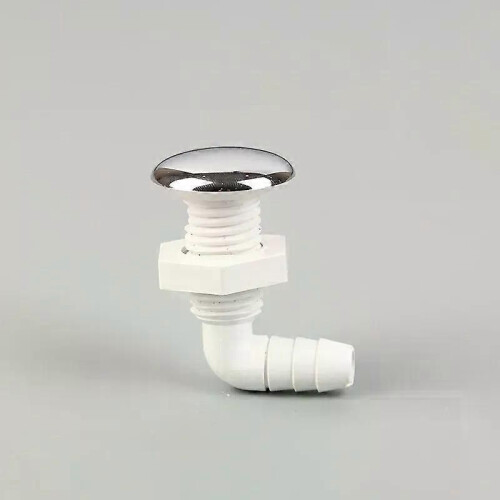 Buse à air pour jacuzzi, surface chromée, non métallique, avec base blanche, accessoires pour baignoire