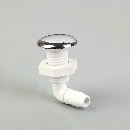 Buse à jet d'air pour spa, surface chromée, non métallique, avec base blanche, accessoires pour baignoire 2