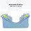 Head Wedge Positioning Pillow Sleeping Neck Stabilizer Pillow Face Up Pillow Stable Support Adjustable 4
