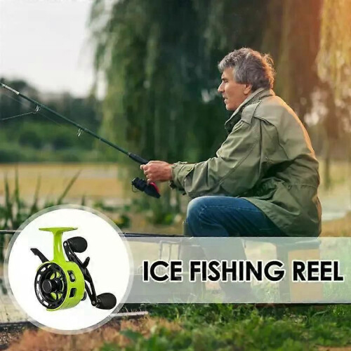 Isfiskerulle Stor spolediameter Inline Freespoolrulle slitstark 31 BB isfiskeredskap för 2