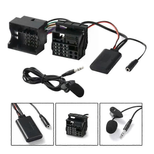 L16A-For CD30 Mp3 CDC40 CD70 DVD90 HeadUnit Install Full Harness Plug Microphone Handsfree Bluetooth 2