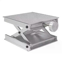 Mesa elevadora de laboratorio con gato de laboratorio de aleación de aluminio, soporte para tijeras,