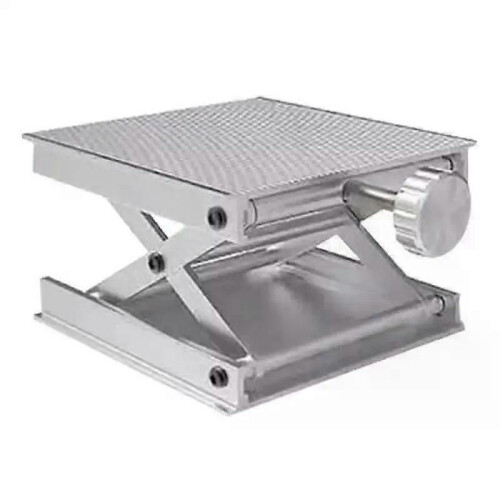 Table élévatrice de laboratoire - Support de ciseaux de laboratoire en alliage d'aluminium Plateforme