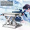 Table élévatrice de laboratoire - Support de ciseaux de laboratoire en alliage d'aluminium Plateforme 4
