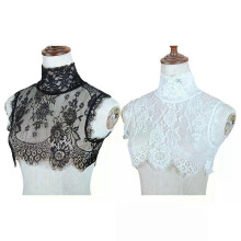 Damskjorta Falsk Krage Spets Avtagbar Falsk Faux Krage Manschett Choker Slips Koreansk stil urholkad