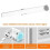 LED Eye Protection Light USB Charging Selfie Light Touch Switch Vanity Light Dimmable Cordless IP44 3