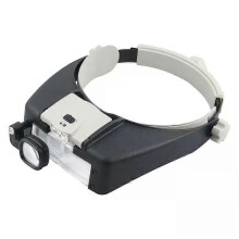 Lenti di ingrandimento con testa e 2 luci LED 15X 3X 75X 9X 95X 11X 155X 17X Lente di ingrandimento