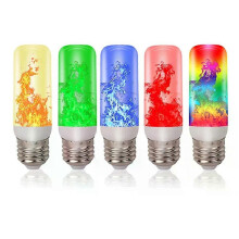 LED flimmer flamma glödlampa Simulerad brinnande eldeffekt E27E26 lampa julfestdekorationer flimrande