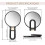 Magnifying Mirror Hand Mirror with Handle Double Sided Hand Mirror with 30X/1X Magnification Travel 2