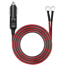 Câble d'extension de câble 14 AWG pour allume-cigare mâle vers cosse à joint torique pour onduleur de