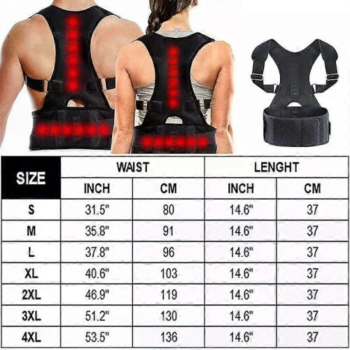 Magnetic Posture Corrector for Men Shoulder Upper Back Brace Pain Relief Back Belt Correct Hunchback 1