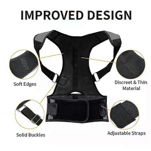Magnetic Posture Corrector for Men Shoulder Upper Back Brace Pain Relief Back Belt Correct Hunchback 2