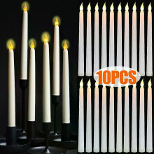 LED Langstock Kerze Licht Stick Flamme Lampe Kegelkerzen Halloween Weihnachten Hochzeit Partei Liefert