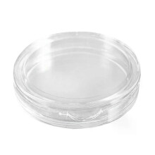 MCGS-10 Stück Kleine runde transparente Münzkapselbox aus Kunststoff, 24 mm
