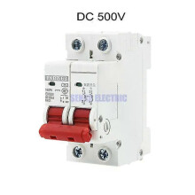 Interruttore automatico solare MCB 2P DC 500V 6A/10A/16A/20A/25A/32A/40A/50A/63A Interruttore ad aria